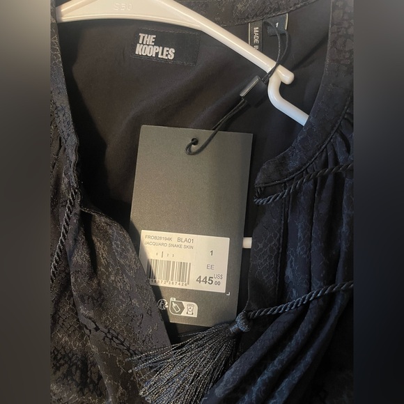 Blue Ruched Bishop Sleeve Sundress - Picture 3 of 5